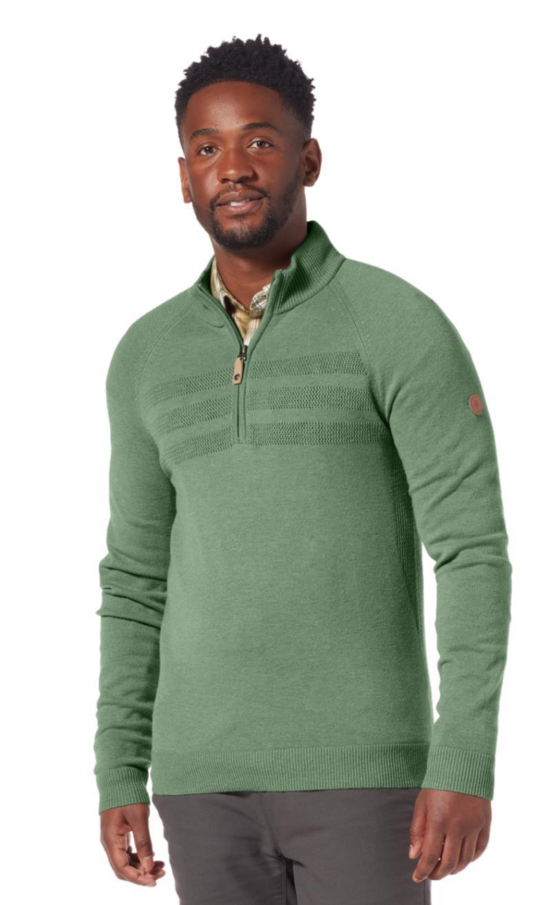 Ventour 1/4 Zip Sweater - Mens - jade frost 1