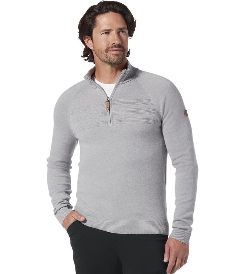 Ventour 1/4 Zip Sweater - Mens - light pewter heather 1