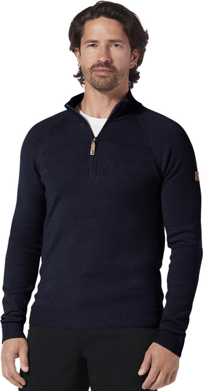 Ventour 1/4 Zip Sweater - Mens - naval 1