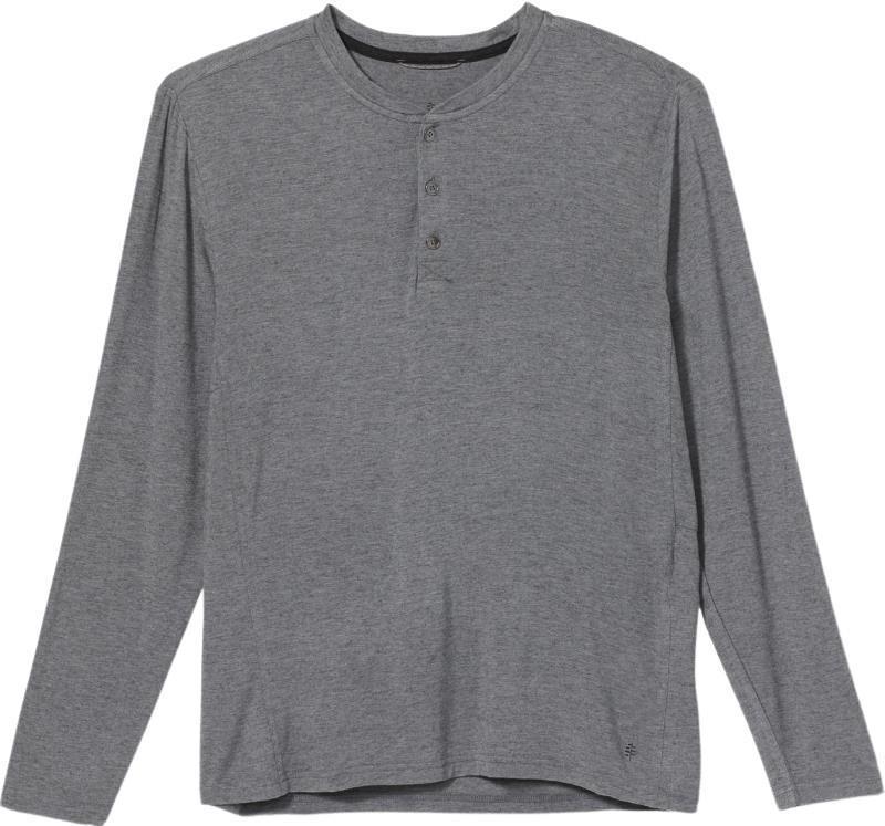 Venturelayer 200 Henley LS - Mens - River Rock Heather 1