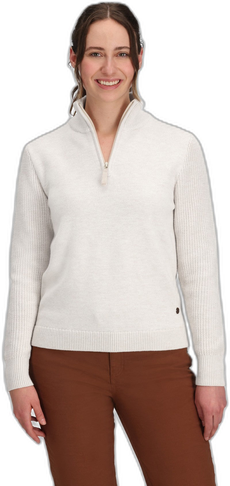 Westlands 1/4 Zip - Womens - chalk heather 1
