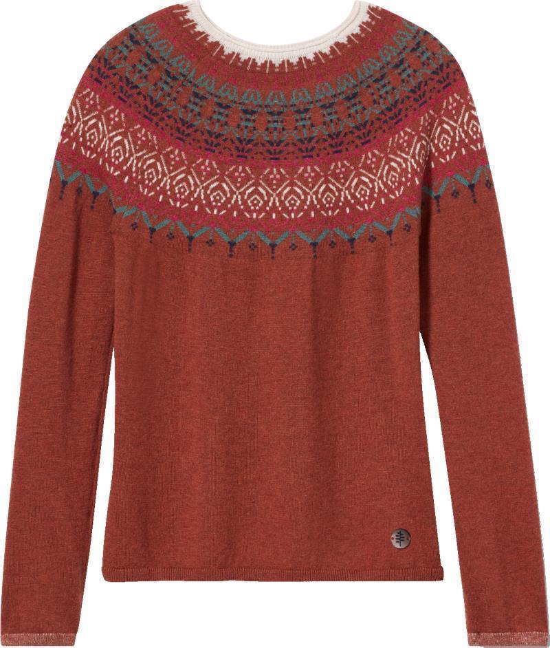 Westlands Fairisle Crew - Womens - Rustic Heather 1