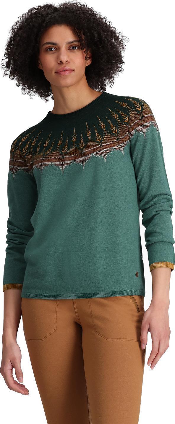 Westlands Fairisle Crew - Womens - Sea Pine Muir Print 2