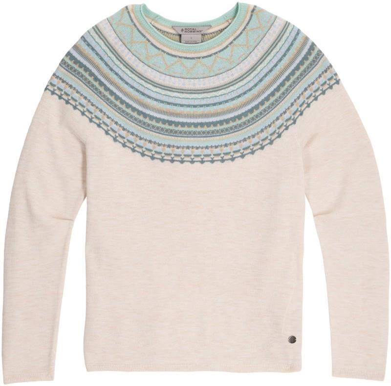 Westlands Fairisle Crew - Womens - chalk heather manzanita print 1