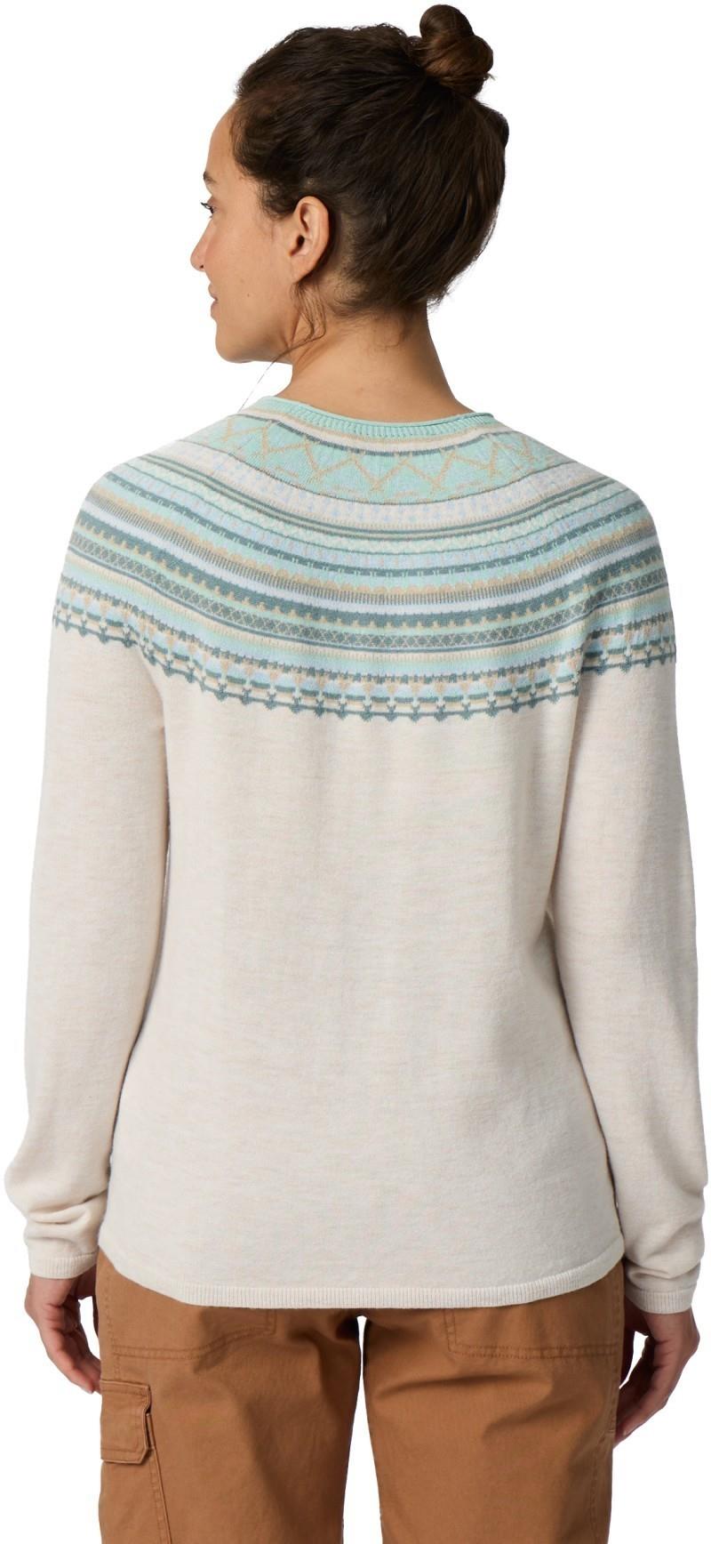 Westlands Fairisle Crew - Womens - chalk heather manzanita print 1