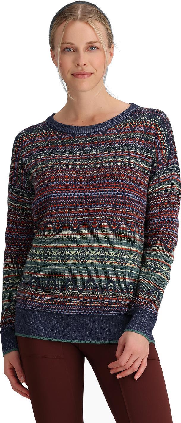 Westlands Relaxed Pullover - Womens - Deep Blue Muir Print 2