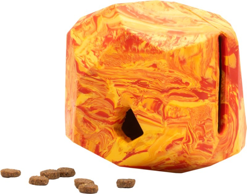 Gnawt-a-Rock Toy - salamander orange 1