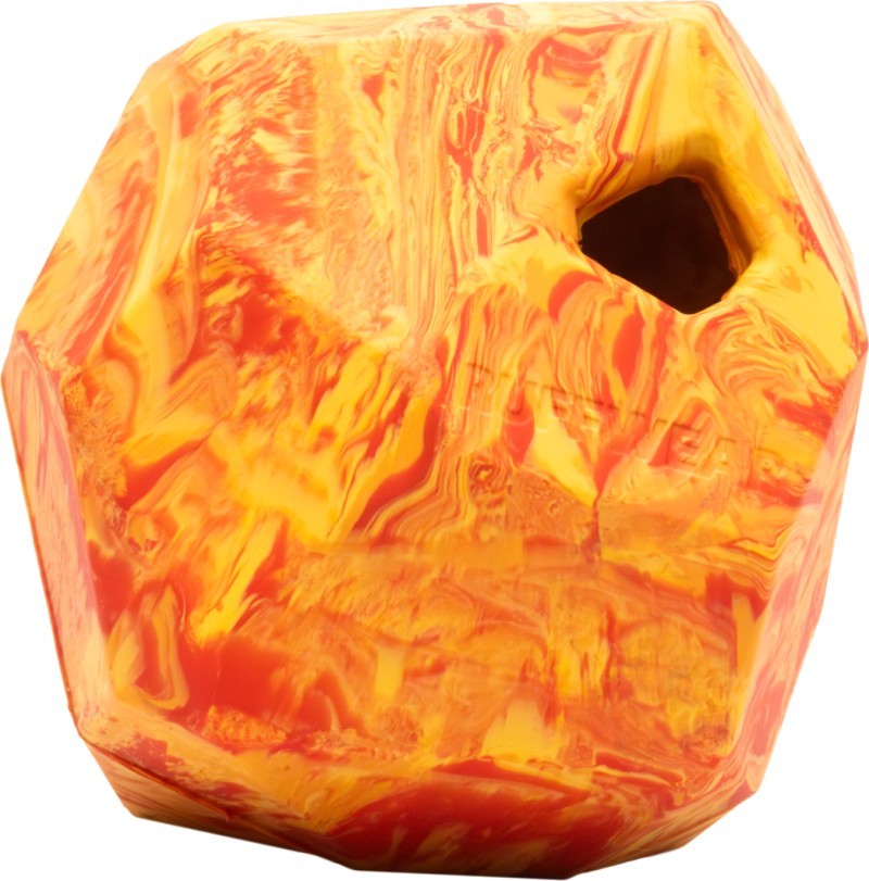 Gnawt-a-Rock Toy - salamander orange 1
