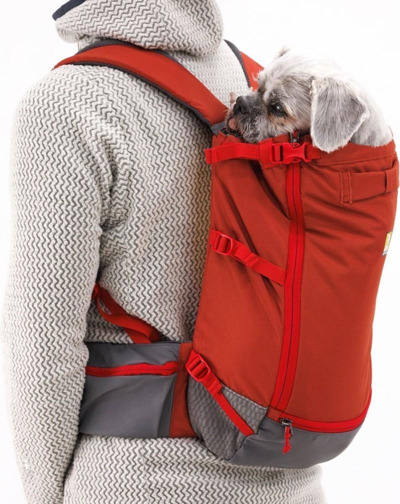 Hitch Hiker Dog Backpack Carrier - red clay 1