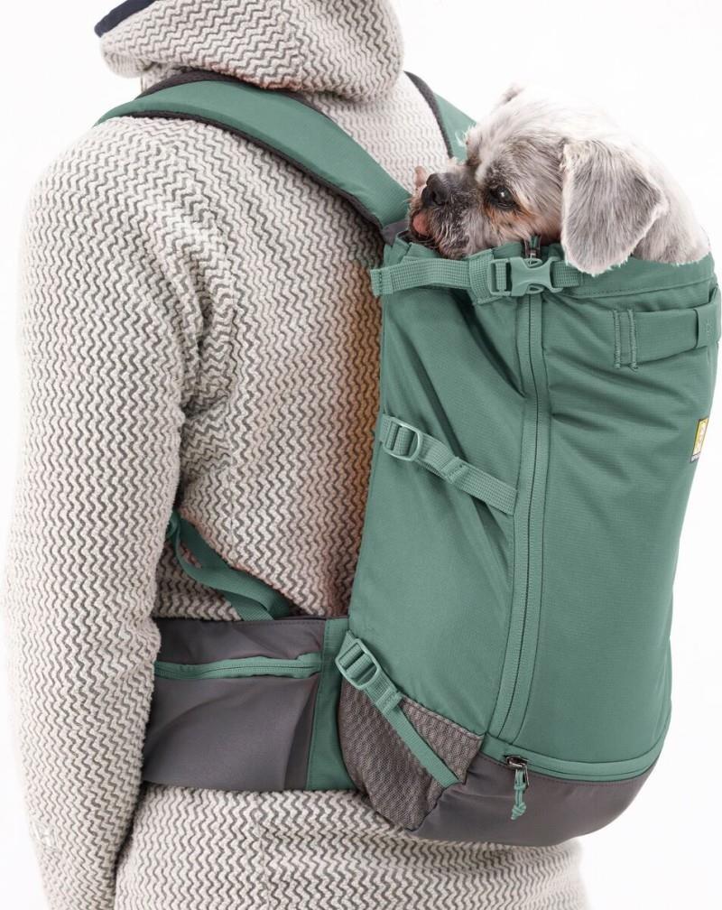 Hitch Hiker Dog Backpack Carrier - river rock green 1