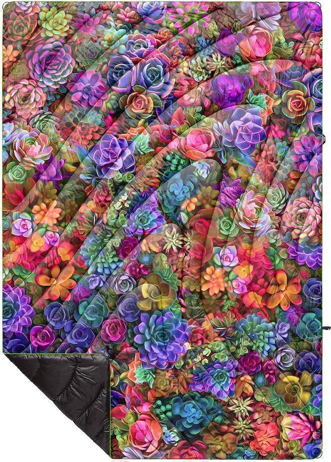 Original Puffy Blanket 1P - Psychedelic Succulents 1