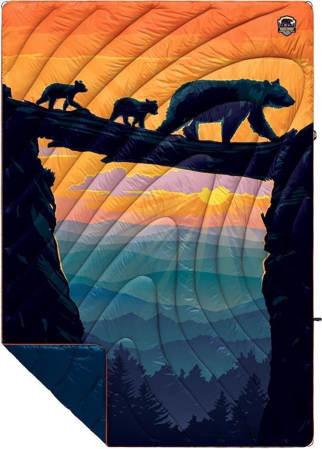 Original Puffy Blanket 1P - Special Edition Prints - Great Smoky Natl Park Bear Crossing 1