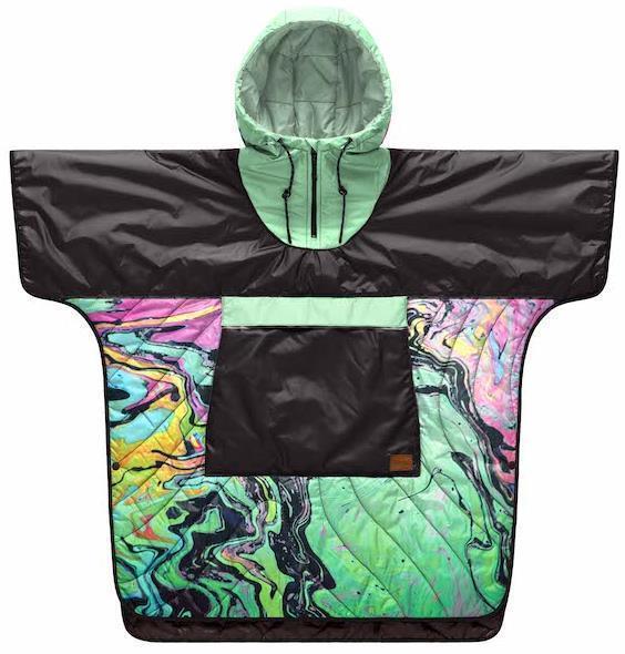 Original Puffy Poncho - Liquid Neon 1