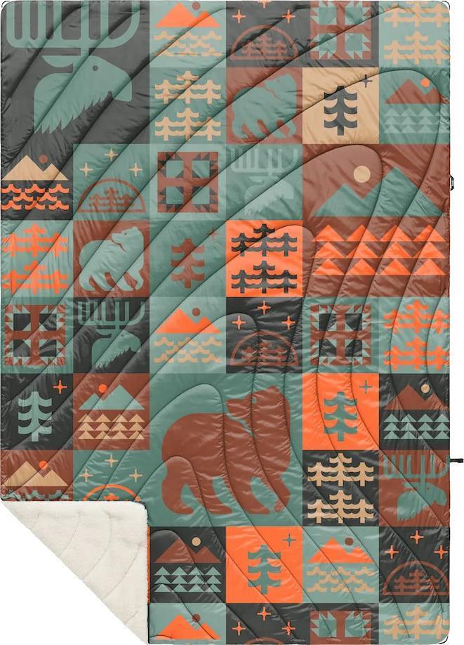 Sherpa Puffy Blanket 1P - Forest Cabin 1