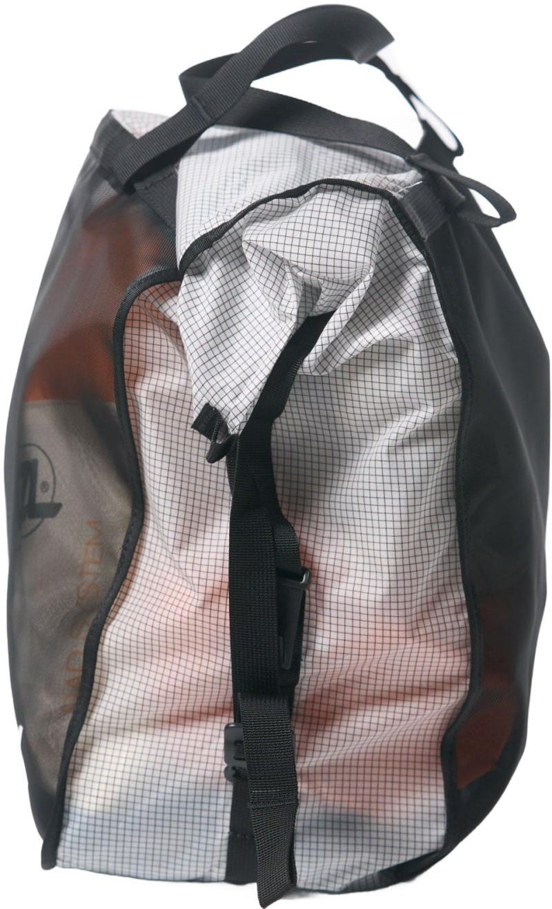 Rux Packing Bag 20L Mesh - white w/ black grid 1