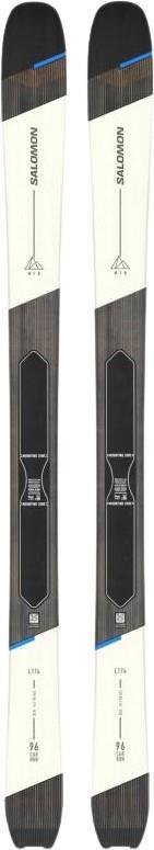 MTN 96 Carbon Skis - Rainy Day / Process Blue / Black 1
