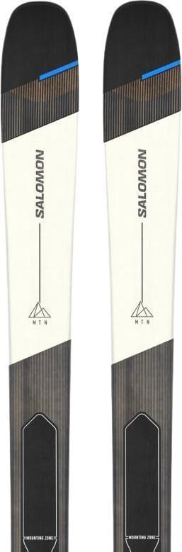 MTN 96 Carbon Skis + Skins - rainy day / process blue / black 1