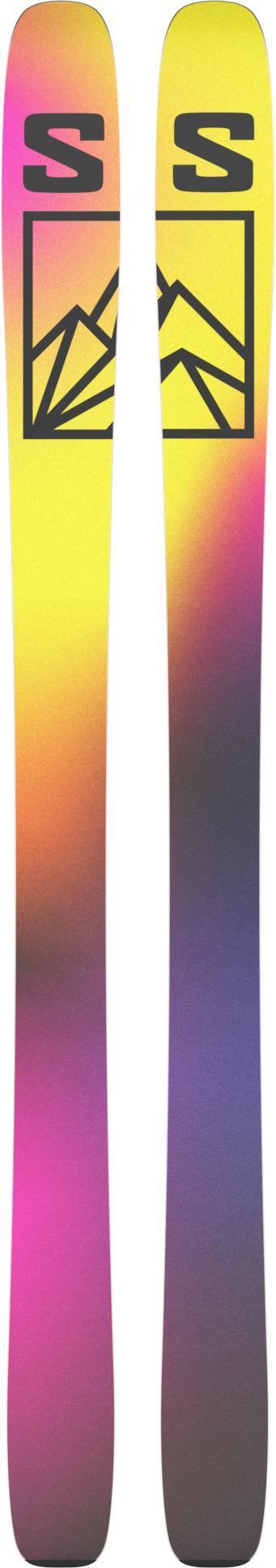 QST 106 Skis - Evening Hase / Acid Green / Flame 2