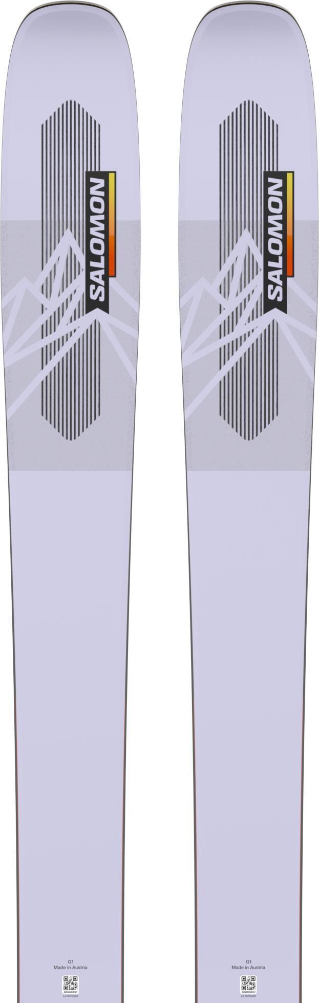QST 106 Skis - Evening Hase / Acid Green / Flame 3