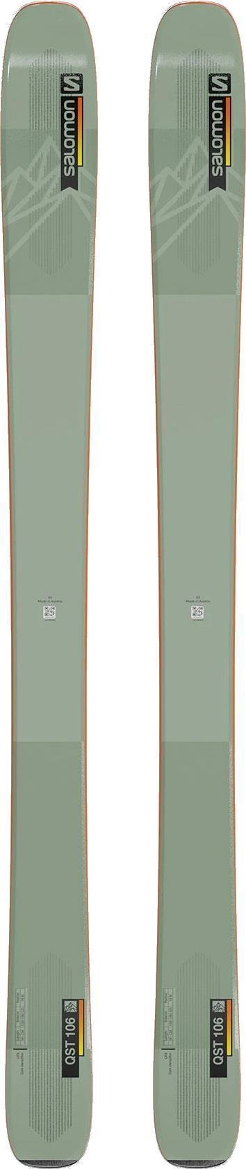 QST 106 Skis - oil green / orange 1