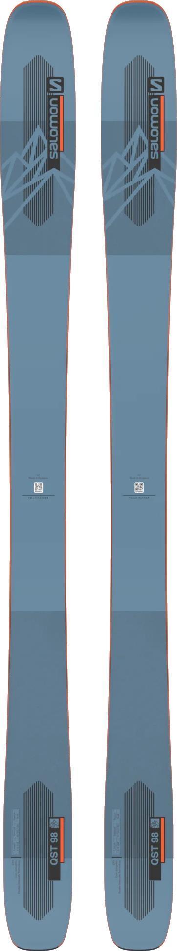 QST 98 Skis - Copen Blue / Flame / Black 1