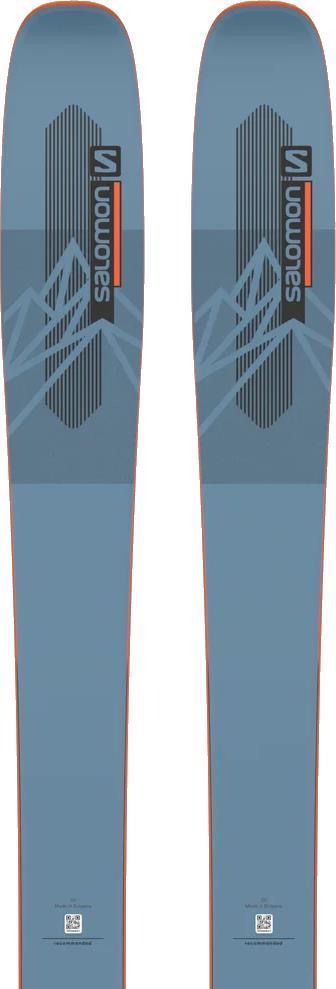 QST 98 Skis - Copen Blue / Flame / Black 2