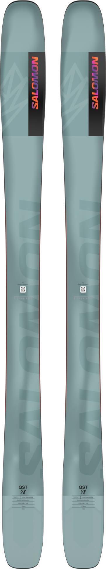 QST 98 Skis - Reef Waters / Flame Orange / Royal Purple 1