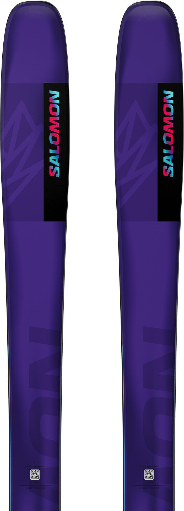 QST 98 Skis - tillandsia purple / pastel neon blue / poppy red 1