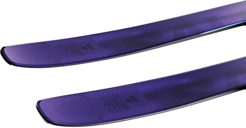 QST 98 Skis - tillandsia purple / pastel neon blue / poppy red 1