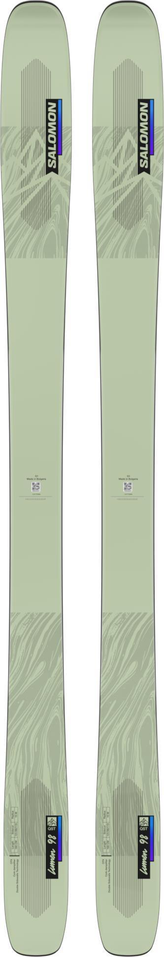 QST Lumen 98 Skis - Womens - White Moss / Dusk Purple / Black 1