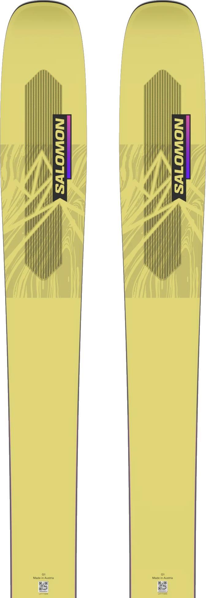 QST Stella 106 Skis - Womens - Yellow Pear / Neon Pink 2