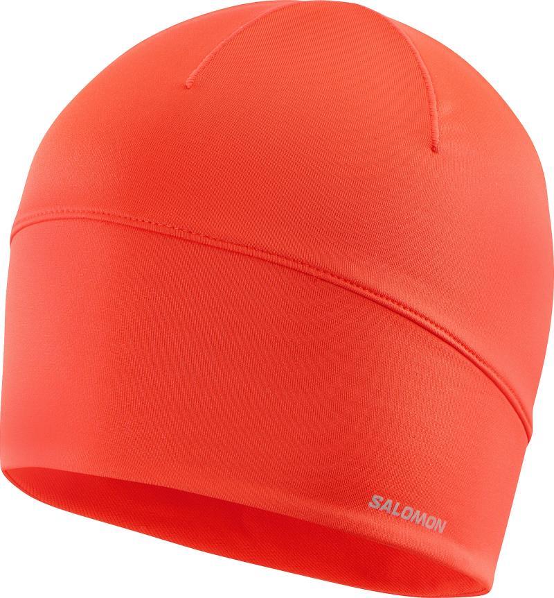 Active Beanie - cherry tomato / reflective silver 1