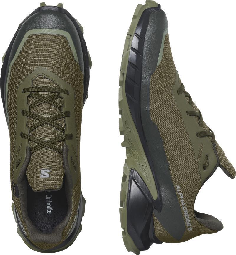 Alphacross 5 GTX - Mens - Olive Night / Black / Deep Lichen Green 4