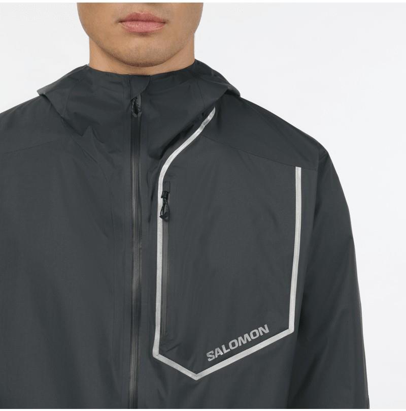 Bonatti Pro Jacket - Mens - deep black / reflective charcoal gray 1