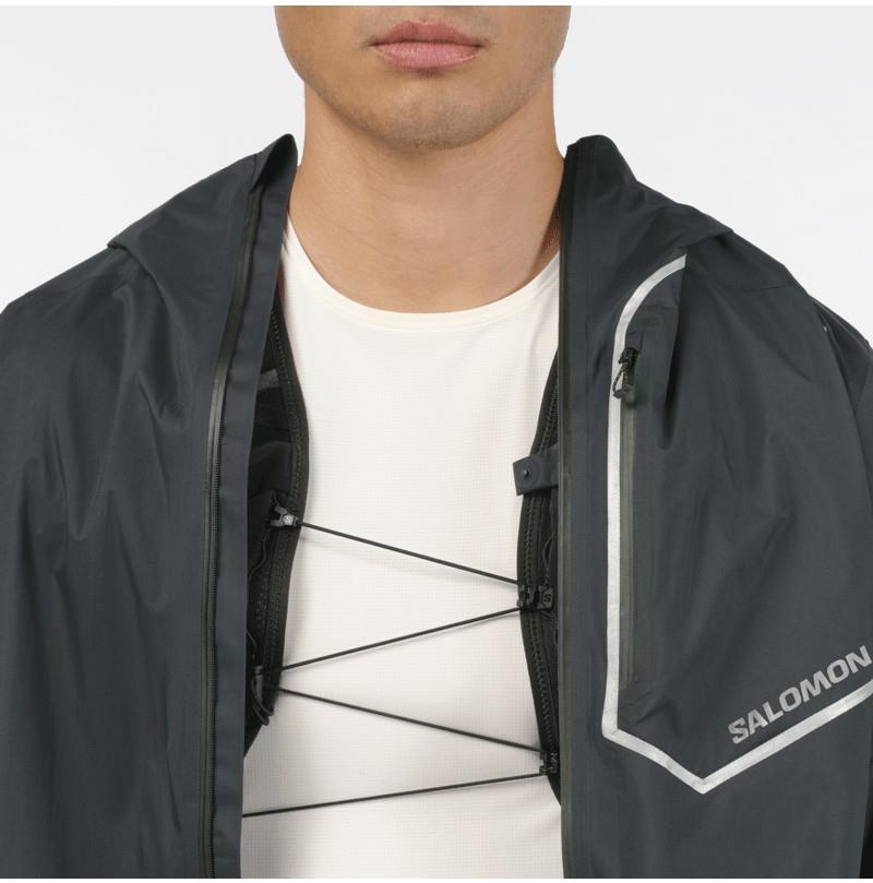 Bonatti Pro Jacket - Mens - deep black / reflective charcoal gray 1