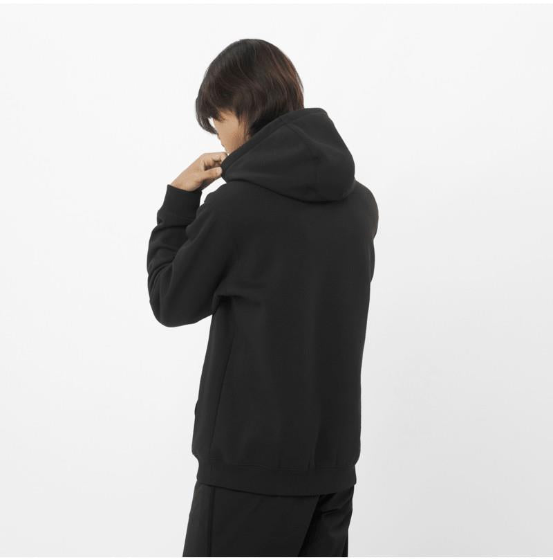 Chest Logo Hoodie - Mens - deep black 1