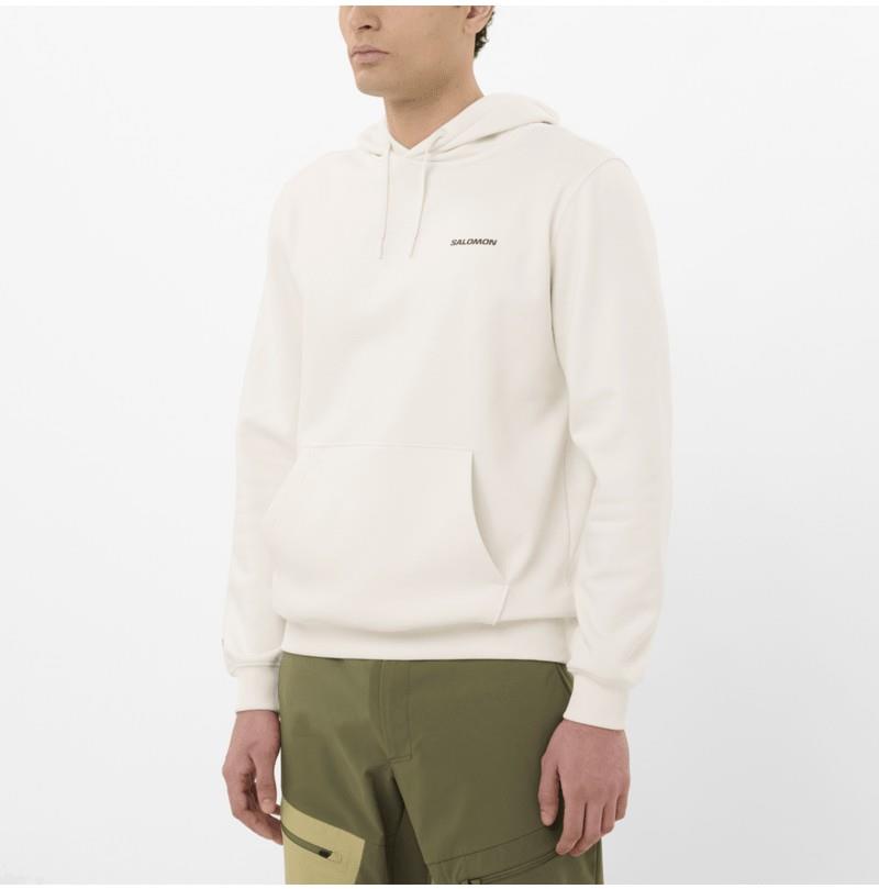 Chest Logo Hoodie - Mens - whisper white 1