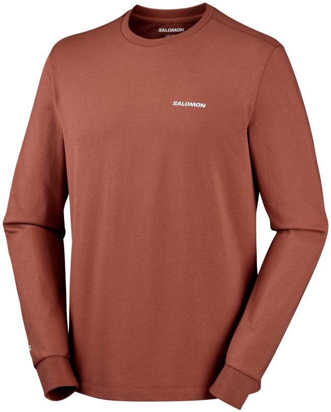 Chest Logo LS Tee - Mens - burnt umber 1