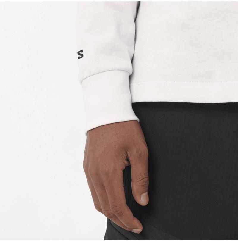 Chest Logo LS Tee - Mens - whisper white 1