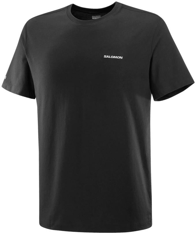 Chest Logo Regular Tee - Mens - deep black 1