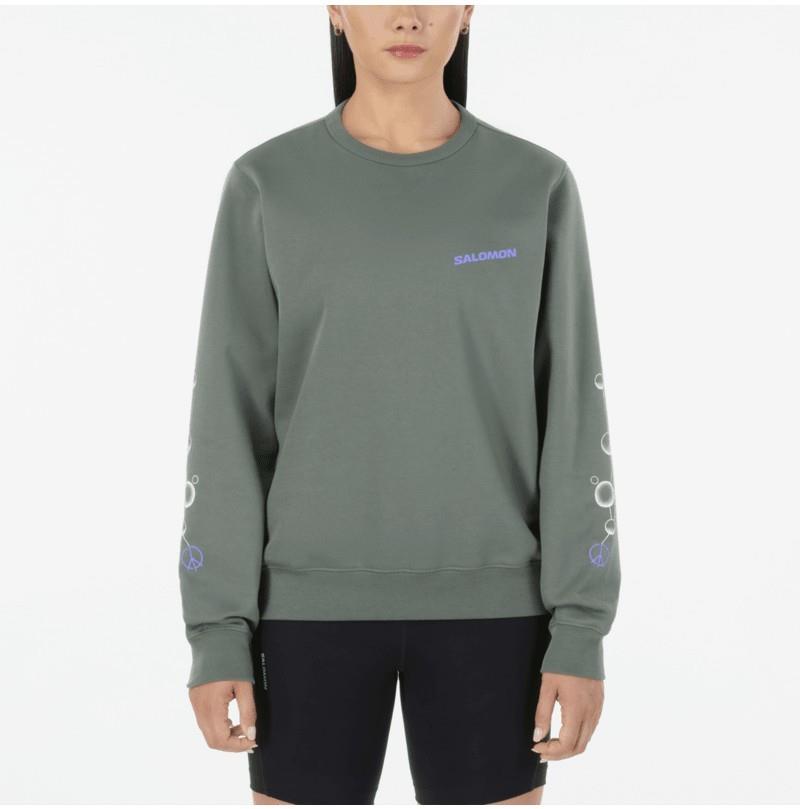 Courtney Core Crewneck - Womens - cedar gray 1
