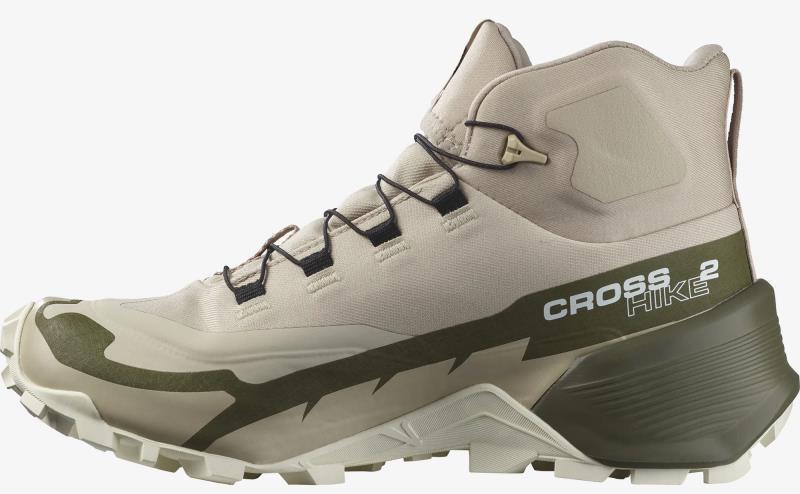 Cross Hike 2 Mid GTX - Womens - Feather Gray / Olive Night / White 3