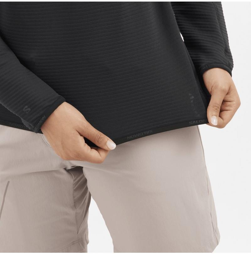Essential Lightwarm Half Zip - Womens - deep black 1