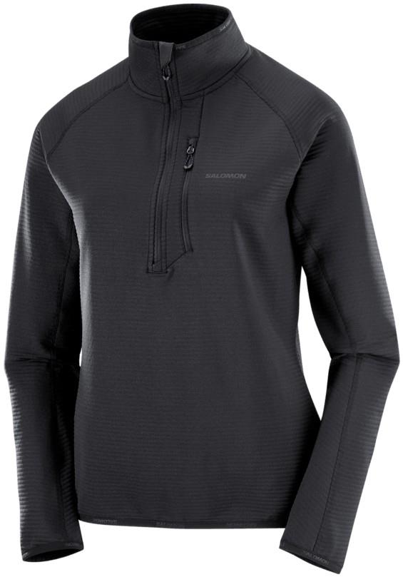 Essential Lightwarm Half Zip - Womens - deep black 1