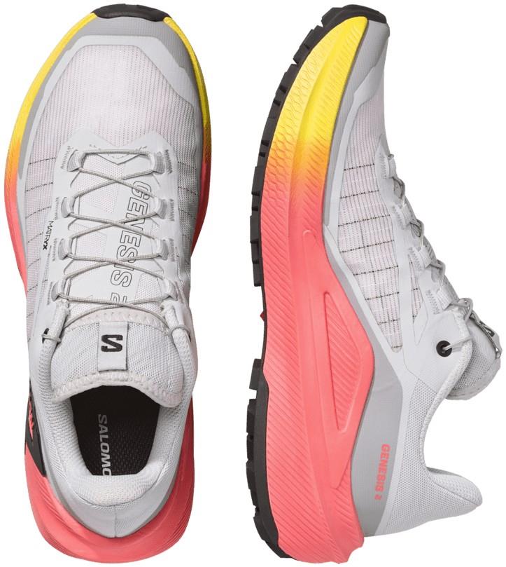 Genesis 2 - Womens - gray violet / safety yellow / neon flame 1