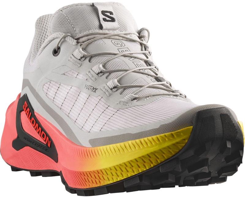 Genesis 2 - Womens - gray violet / safety yellow / neon flame 1