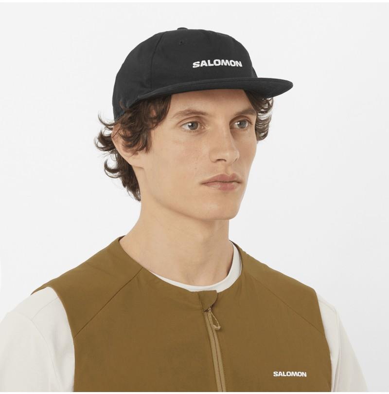 Logo Flat Cap - deep black 1