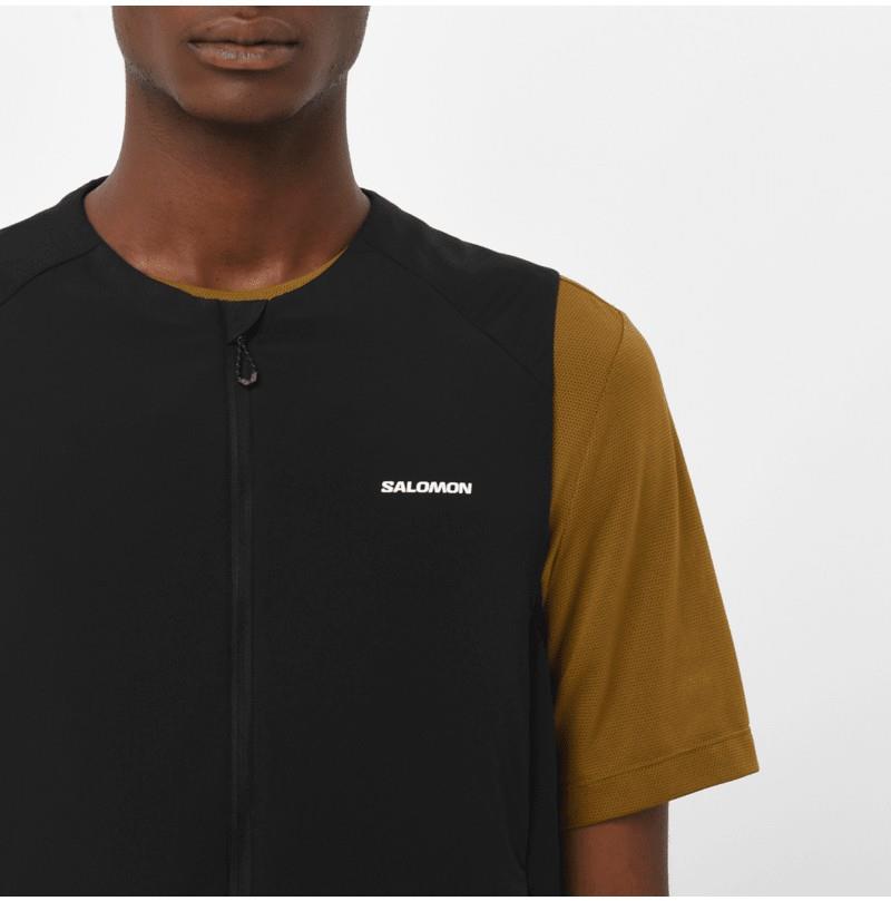 Mountain Flex Hybrid Vest - Mens - deep black 1
