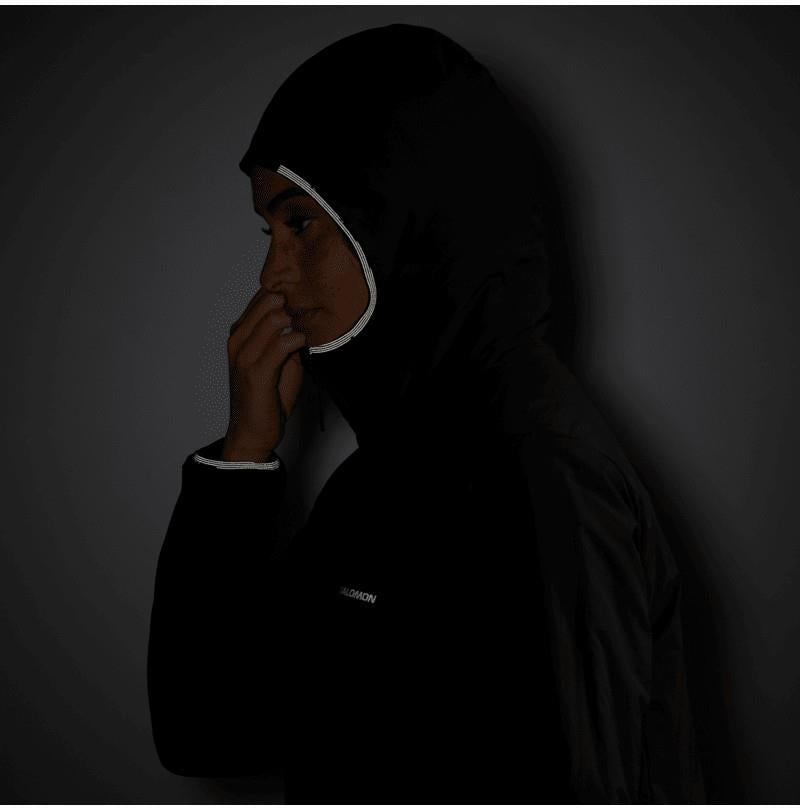Mountain Flex Jacket Hood - Womens - deep black 1