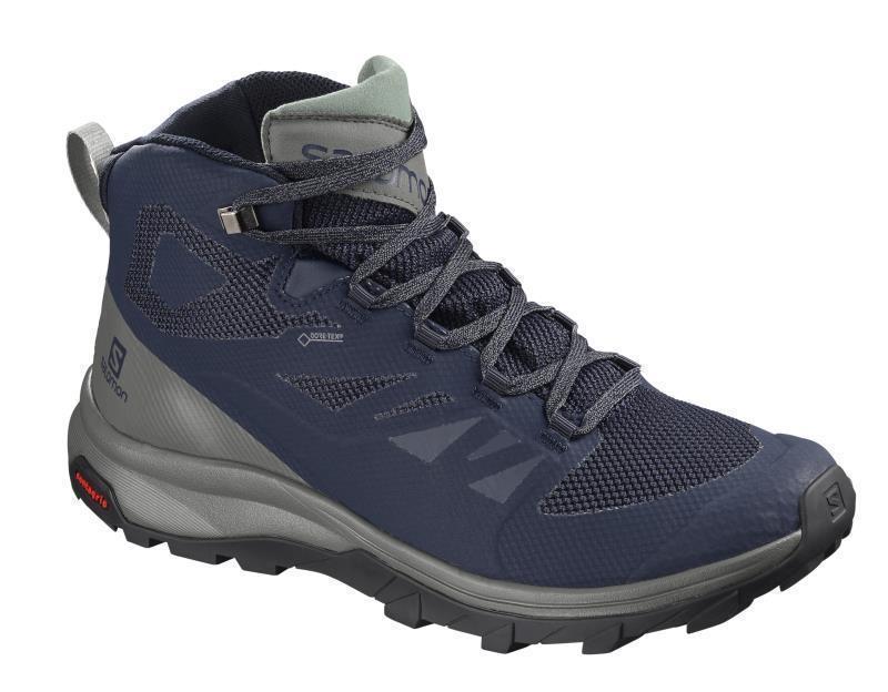 Outline Mid GTX - Mens - Medieval Blue / Castor Gray / Green Milieu 1